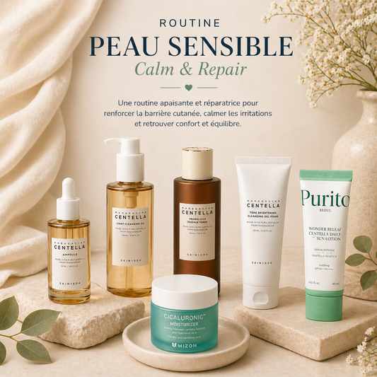 ROUTINE PEAU SENSIBLE "Calm & Repair"