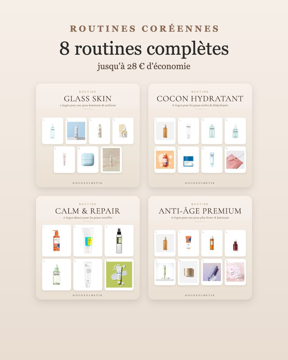 Les 8 routines coréennes MoonKosmetik